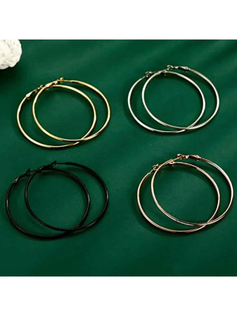 Stainless Steel Hypoallergenic Big Hoop Earrings 50mm Lobster Clasp